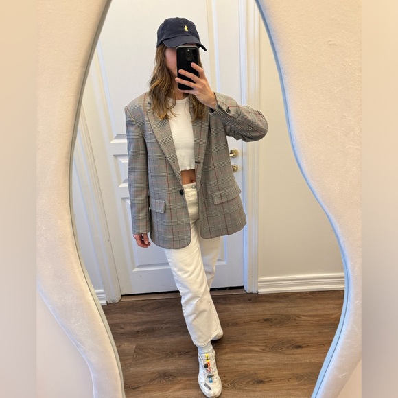 Zara oversized check blazer - Picture 2 of 4